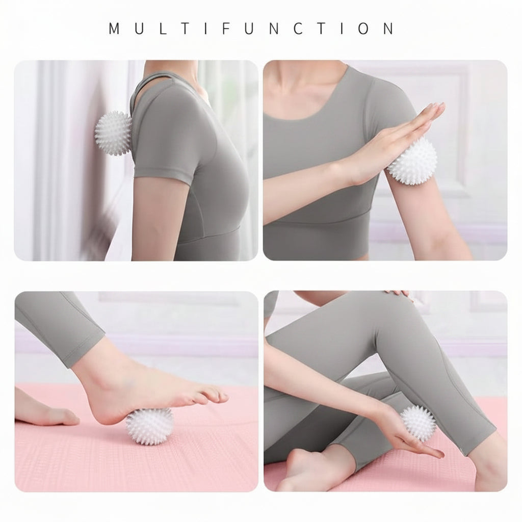 Balle de massage hérisson Zenpoint - détail picots 3D