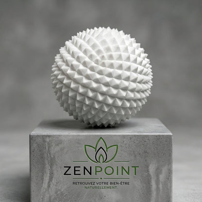Balle de massage hérisson Zenpoint - tenue en main