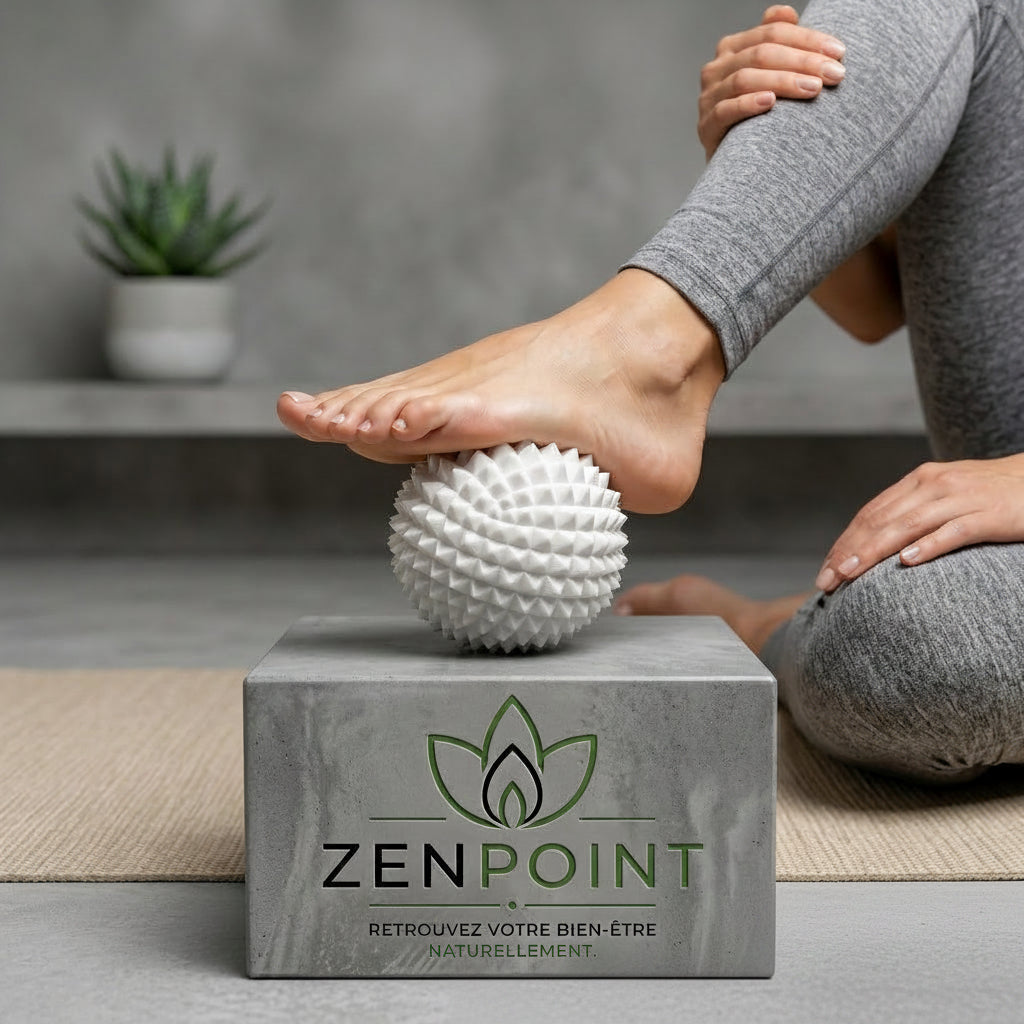 Balle de massage hérisson Zenpoint - vue de face