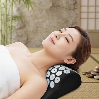 Oreiller d'acupression cervical Zenpoint noir - vue latérale