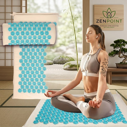 Tapis de fleurs d'acupression Zenpoint - motif fleur de lotus